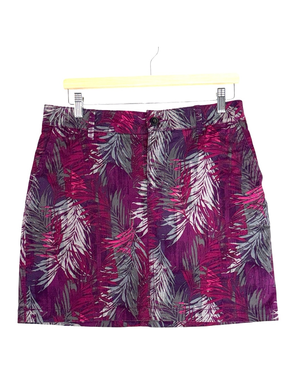 SONOMA Purple & Gray Tropical Print Every Day Skort Size 8